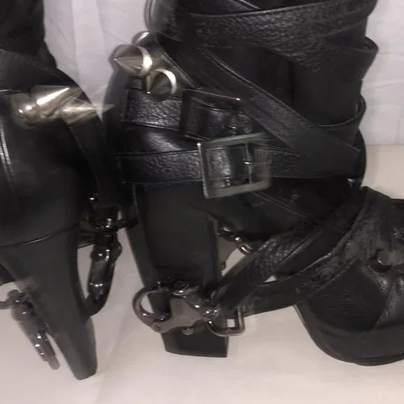 Actual RUNWAY Rare ❤️Nicholas Kirkwood X Rodarte Over Knee Thigh High Heel Boots - Picture 14 of 17